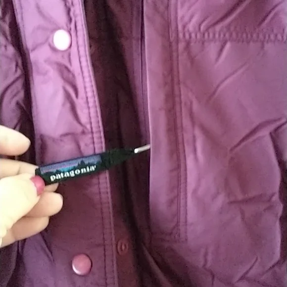 Patagonia Vintage Ski Snowboarding Guide Parka Jacket Burgundy Large - Picture 2 of 13